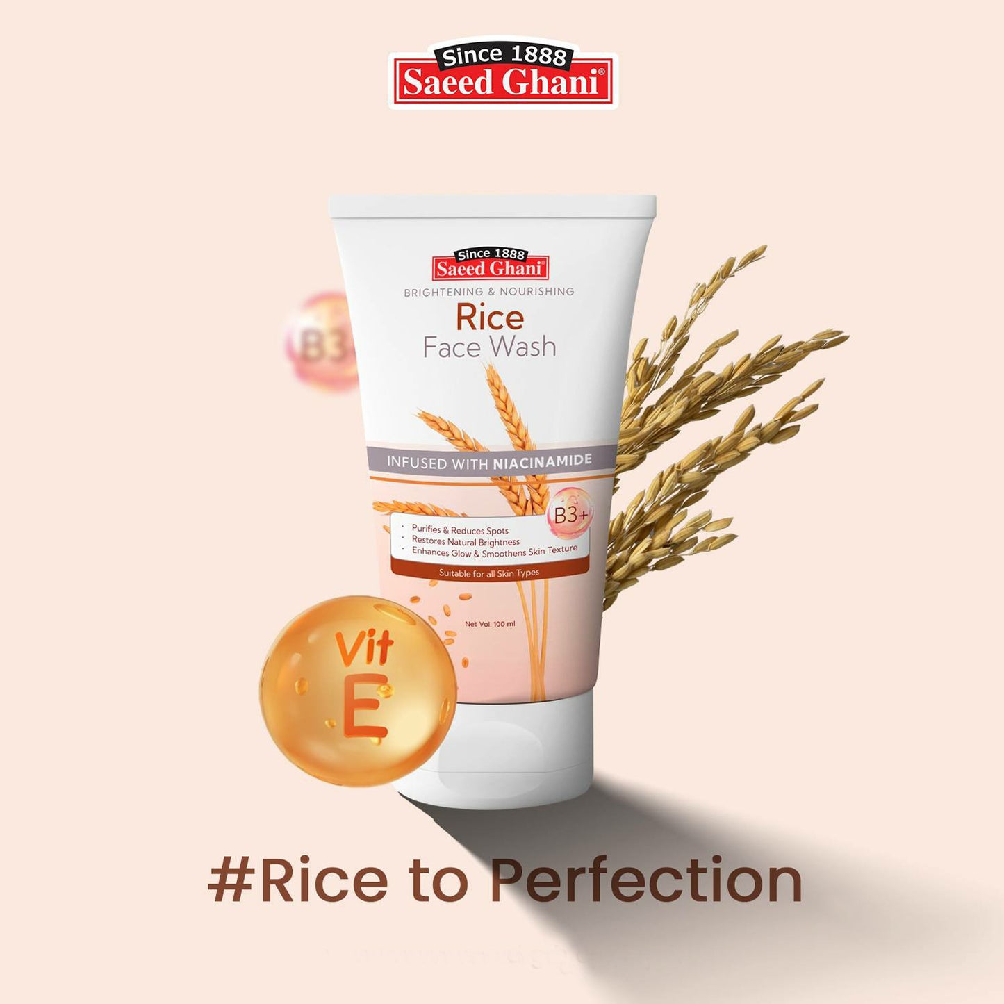 SAEED GHANI RICE FACEWASH 100ML