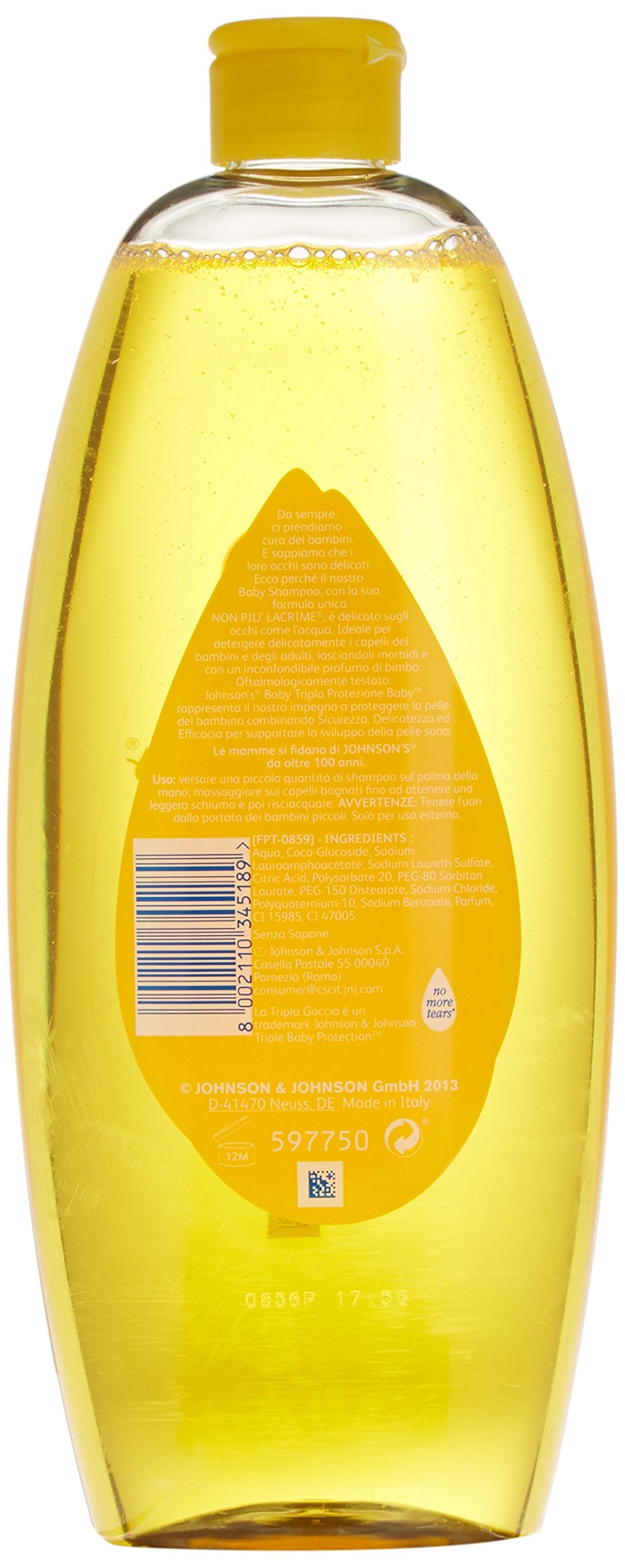 Johnsons Baby Shampoo Gold 750ml