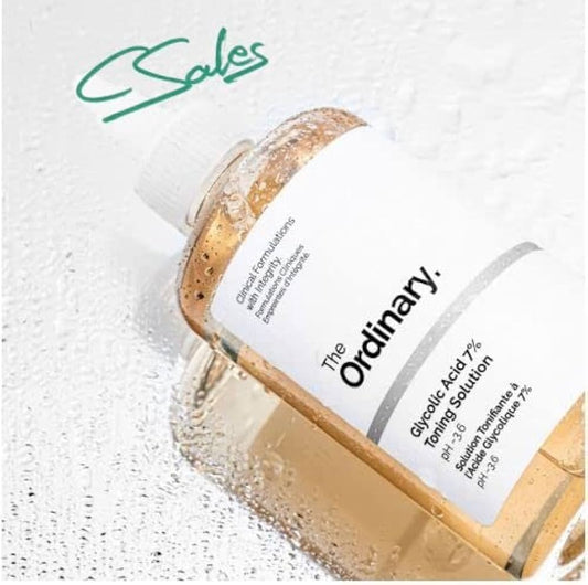 The Ordinary Cloud.Sales Cosmetics Original 100% Toning Solution | 240ml | Glycolic Acid Exfoliating Tonic