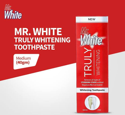 Mr. White Truly Whitening Toothpaste - Medium