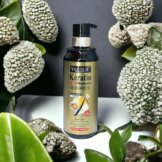 Yardlie Professional Keratin 7-in-1 Shampoo for Hair Growth & Repair Damaged Hair 500ml