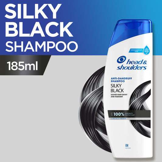 Head & Shoulders silky black Shampoo, 185ml