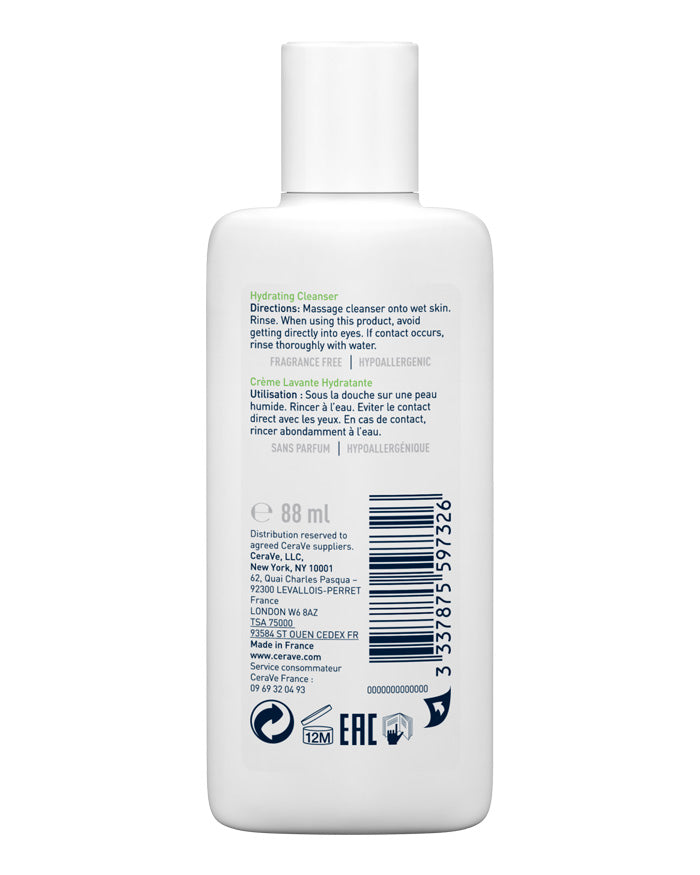 CeraVe Hydrating Cleanser for Dry Skin
FOR NORMAL TO DRY SKIN 236ml