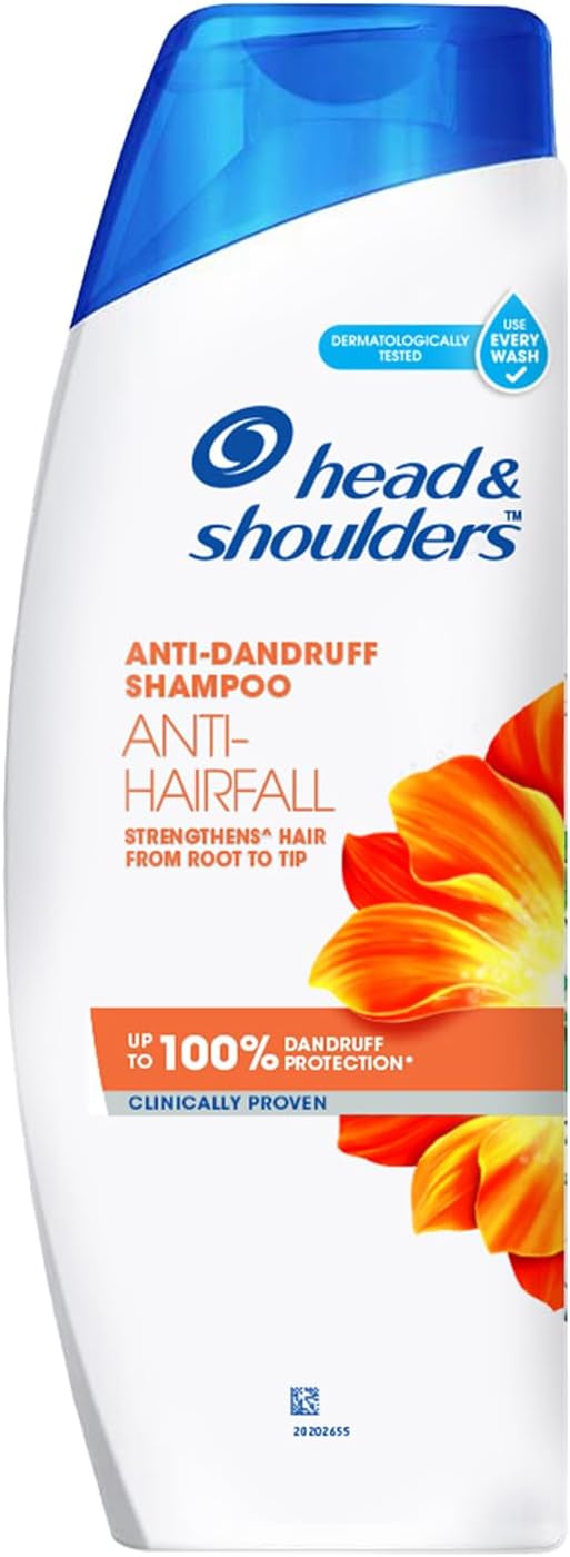 Head & Shoulders Anti-Dandruff Shampoo, Anti-Hairfall, Orange Scent, 360ml