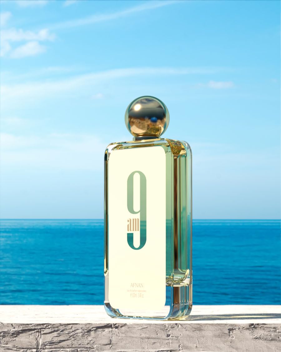 AFNAN 9AM Unisex Eau De Parfum, 3.4 Fl. Oz 1OOML