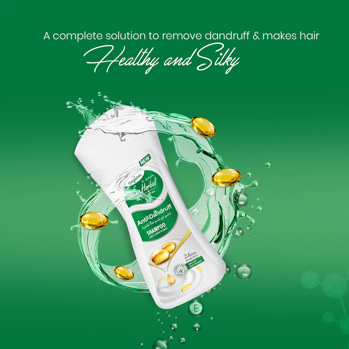 Seven Herbal Anti-Dandruff Shampoo with Conditioner (210ml)