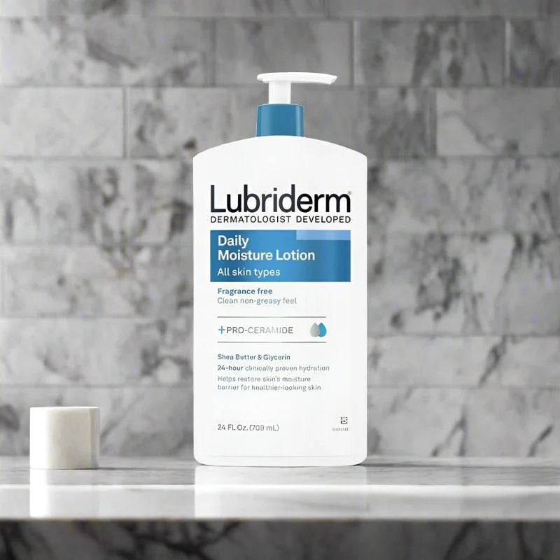 Lubriderm Daily Moisture Lotion Normal To Dry Skin Fragrance Free 709Ml