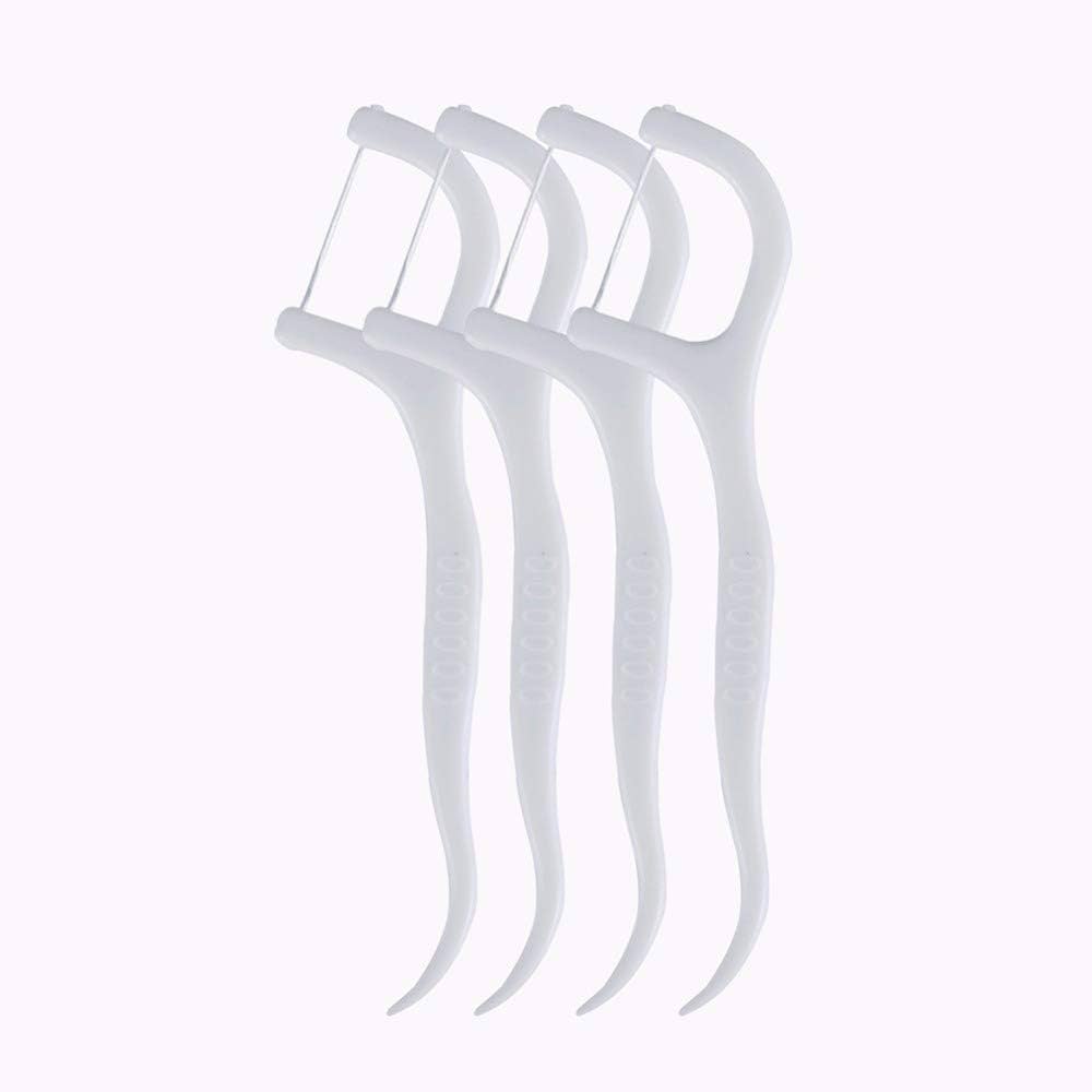 30Pcs Dental Floss Sticks & Tooth Picks Teeth Plaque Remover Interdental 2 in 1