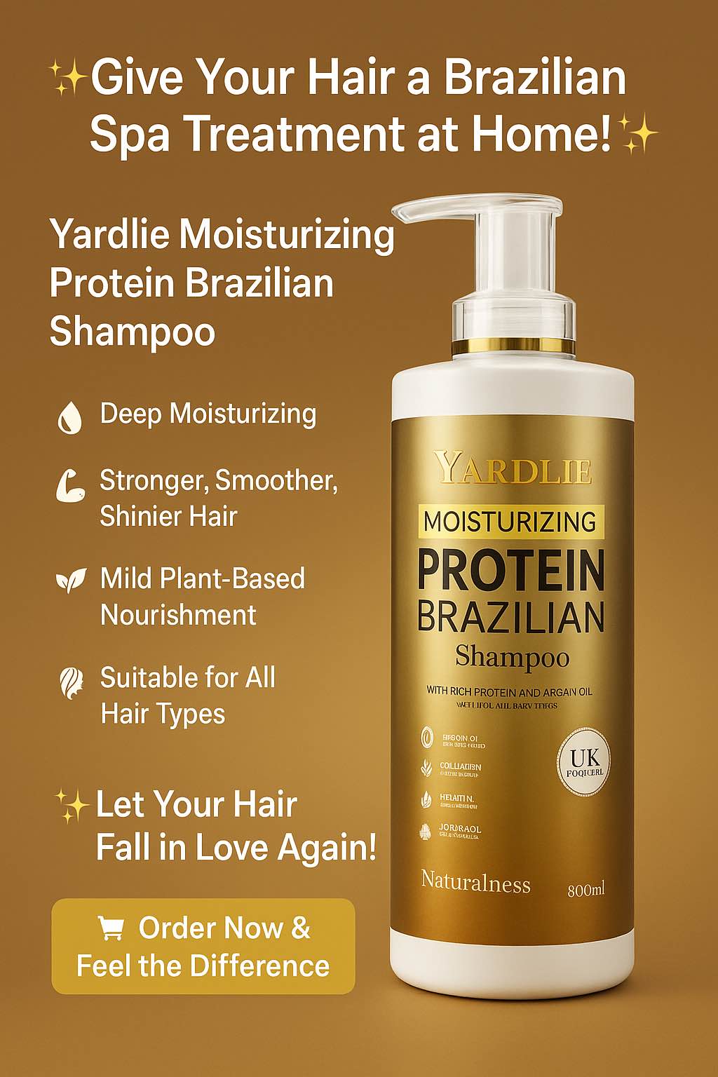 Yardlie Brazilian Protien Shampoo 800ml