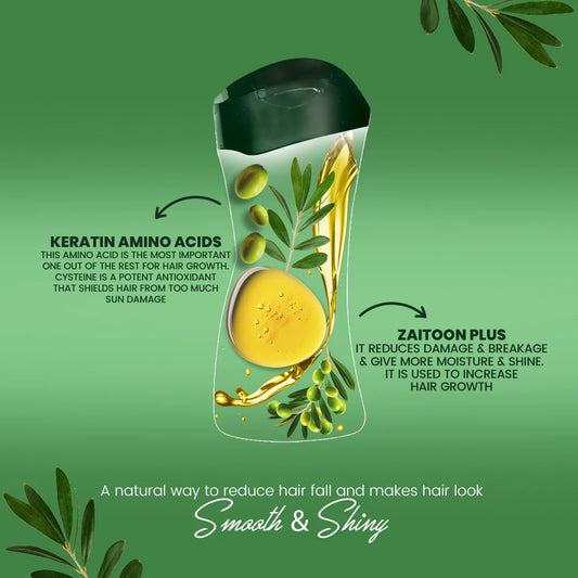 Seven Herbal Zaitoon Plus Shampoo with Conditioner (190ml)